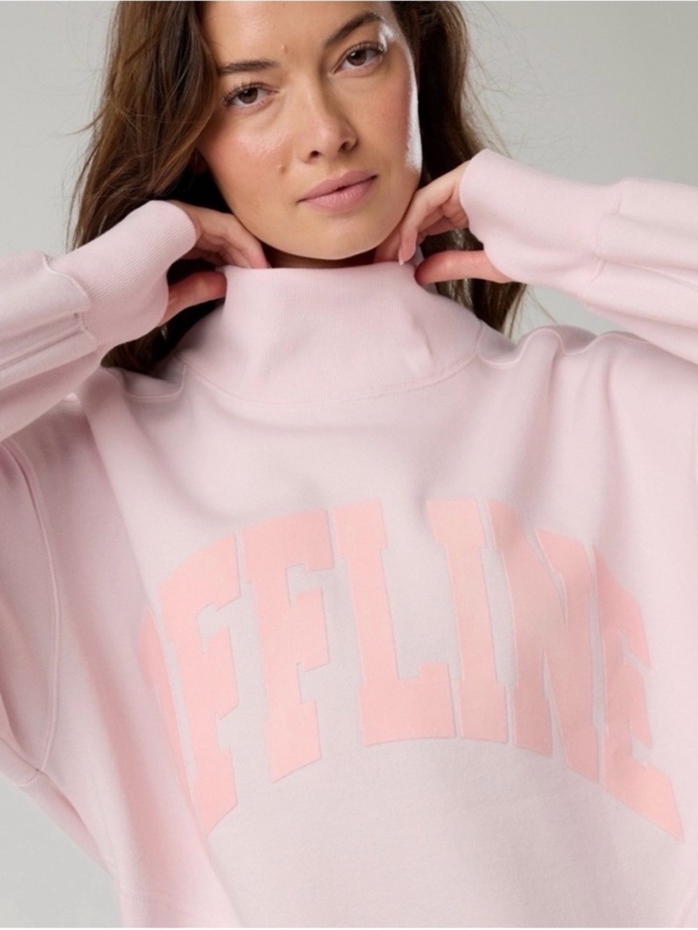 OFFLINE by Aerie Cloud Fleece Oversized Mockneck Sweatshirt - Picture 3 of 5